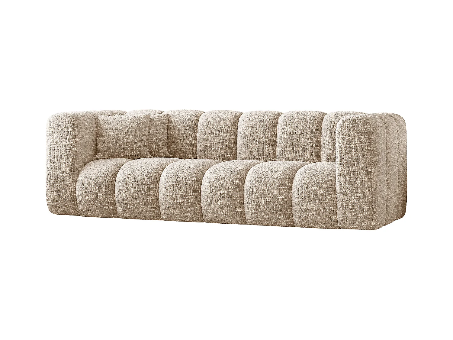 Canapé, canapé trois places Grand Modular tissu Haga Ecru