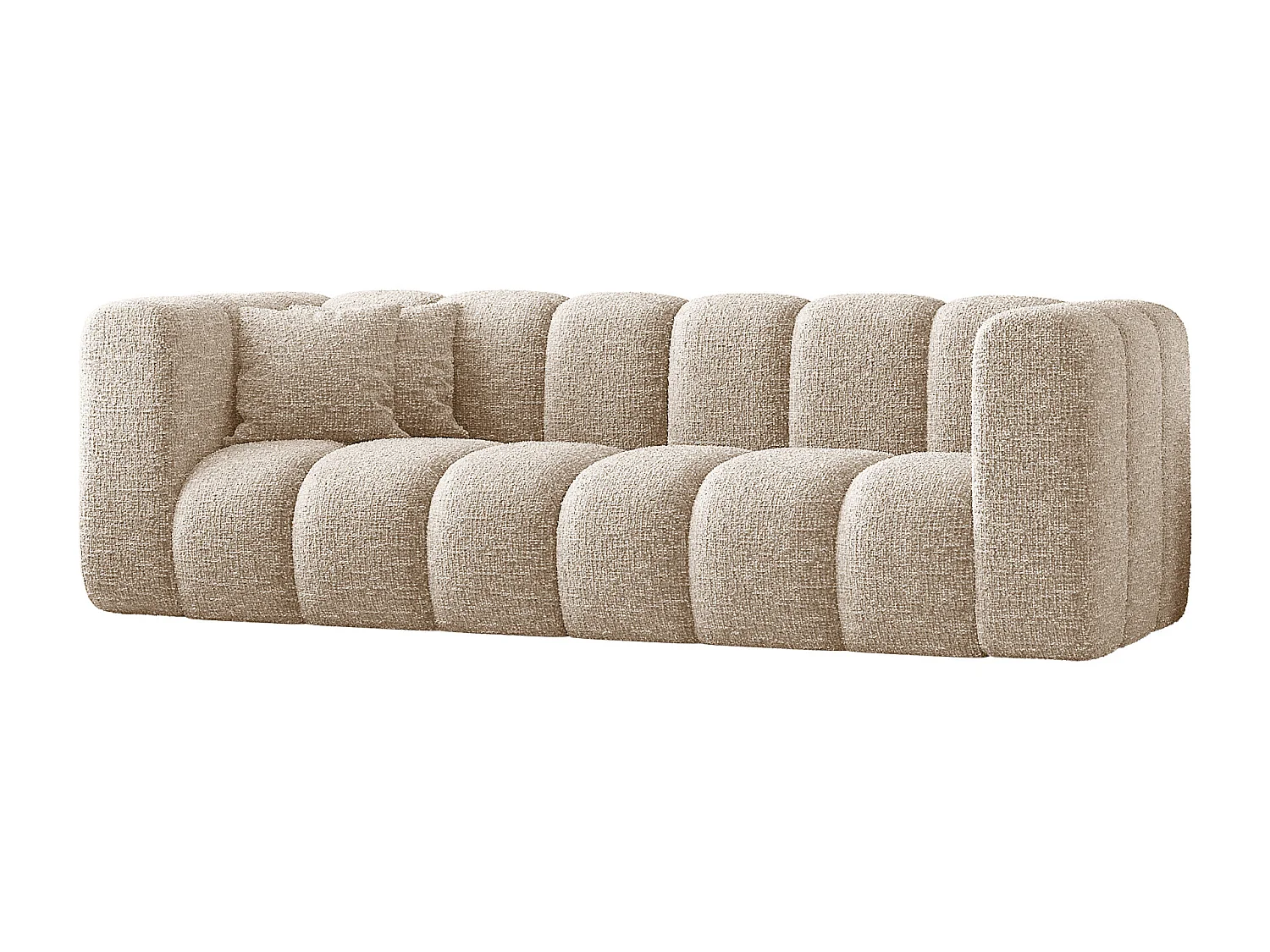 Canapé, canapé trois places Grand Modular tissu Haga Ecru