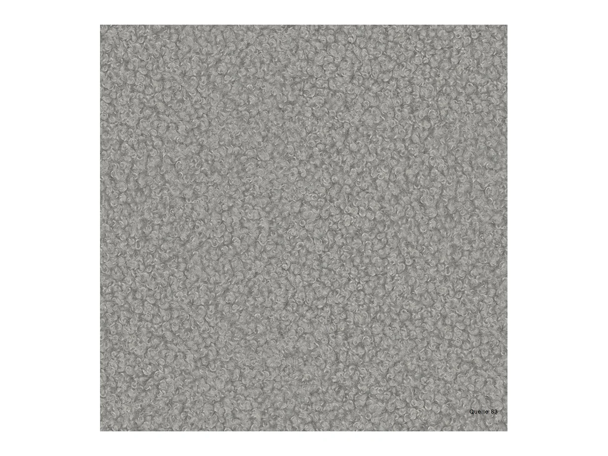 Canapé d'angle, Canapé Designer Modena U Pure tissu Quelle Gris