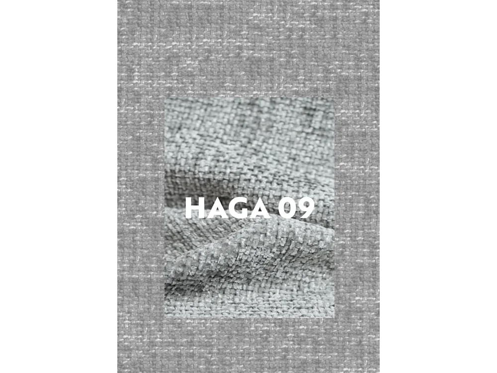 Canapé d'angle, canapé en L Grand modulable tissu Haga Gris Gauche