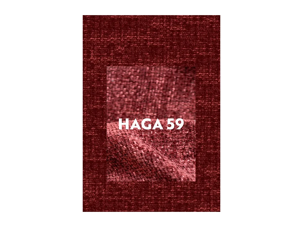 Canapé, canapé trois places Grand Modular tissu Haga vin rouge