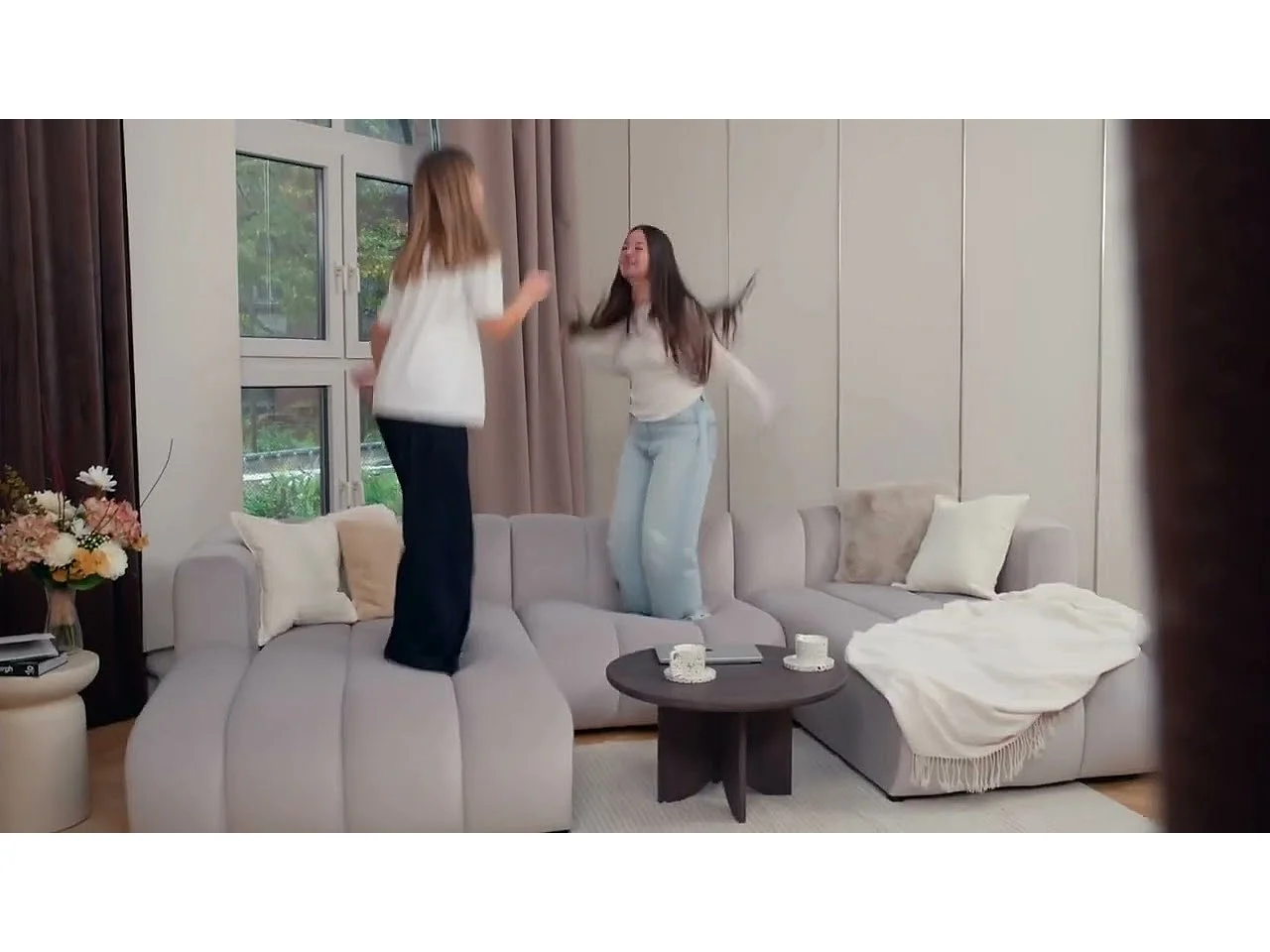 Canapé d'angle U-de Sofa Grand Modular tissu Salvador Beige