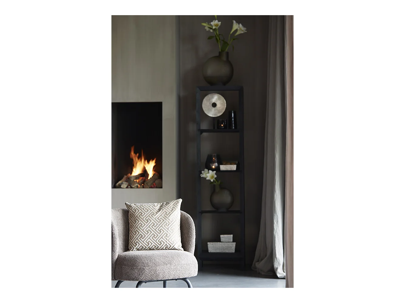 Chaise DIEYDA - 67x68x72cm - Marron