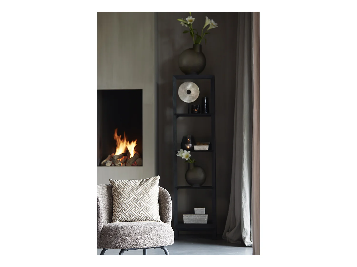 Chaise DIEYDA - 67x68x72cm - Marron