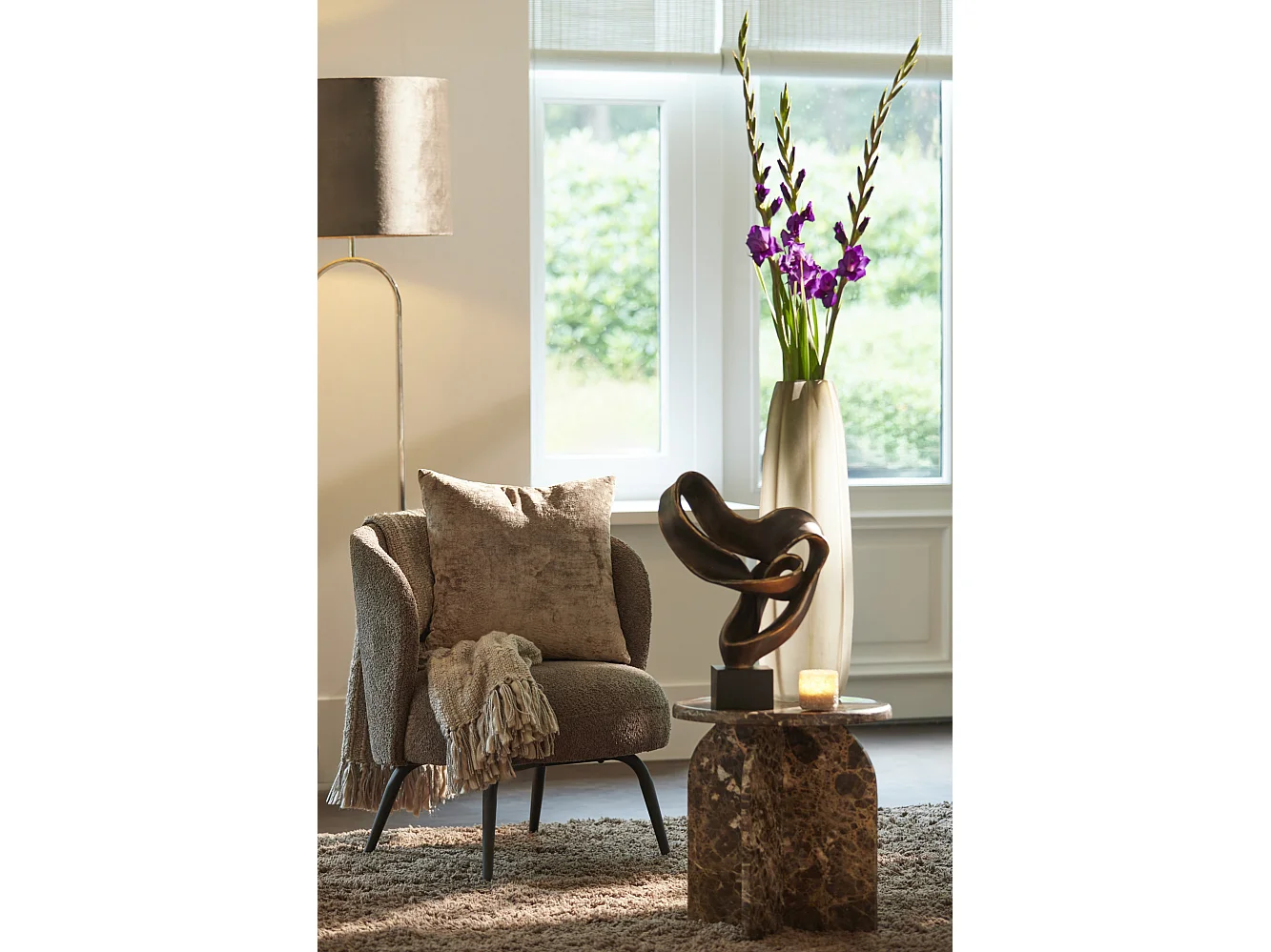 Chaise DIEYDA - 67x68x72cm - Marron