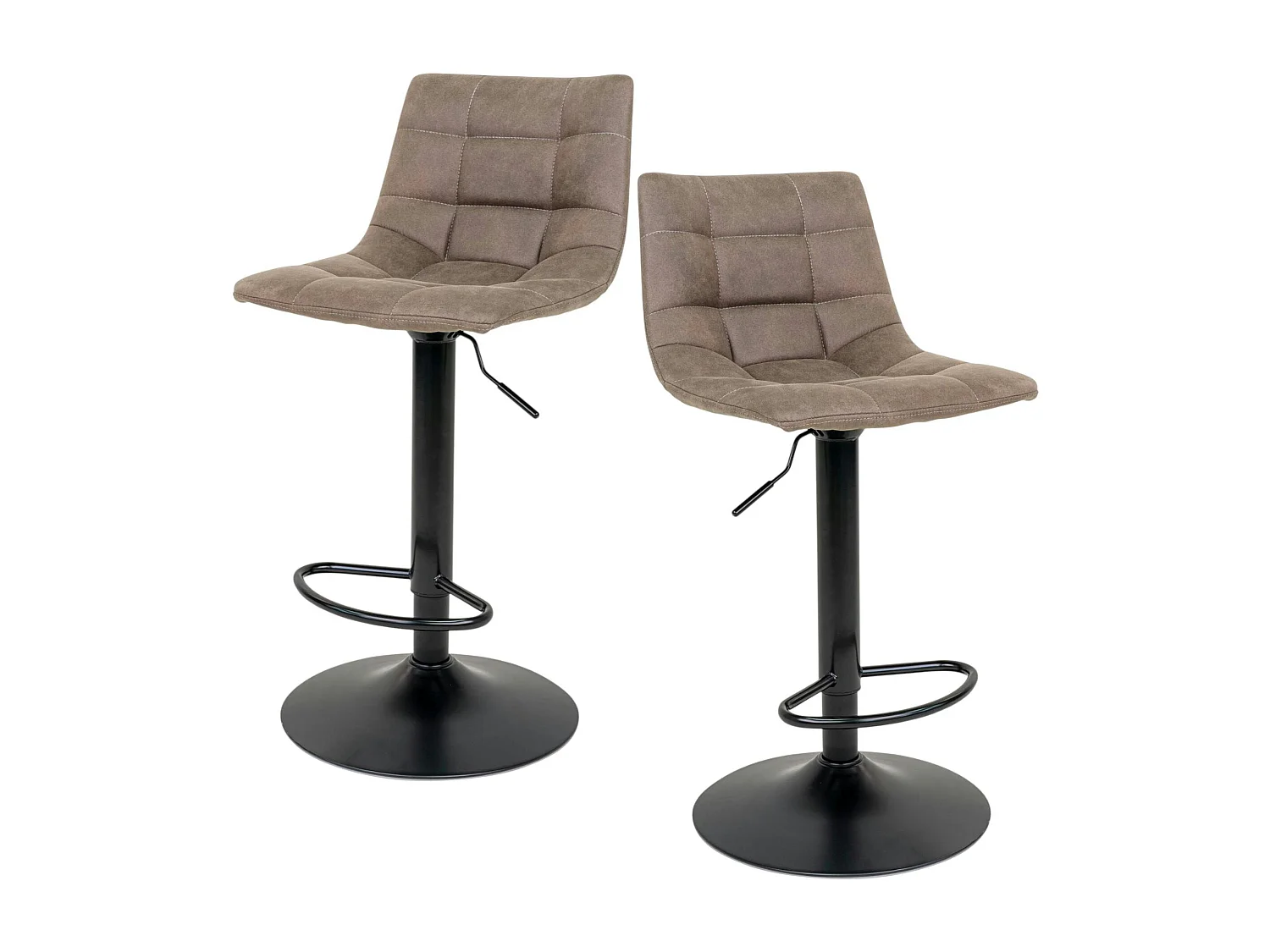 Tabouret de bar réglable en hauteur, marron clair (lot de 2) SAVONE