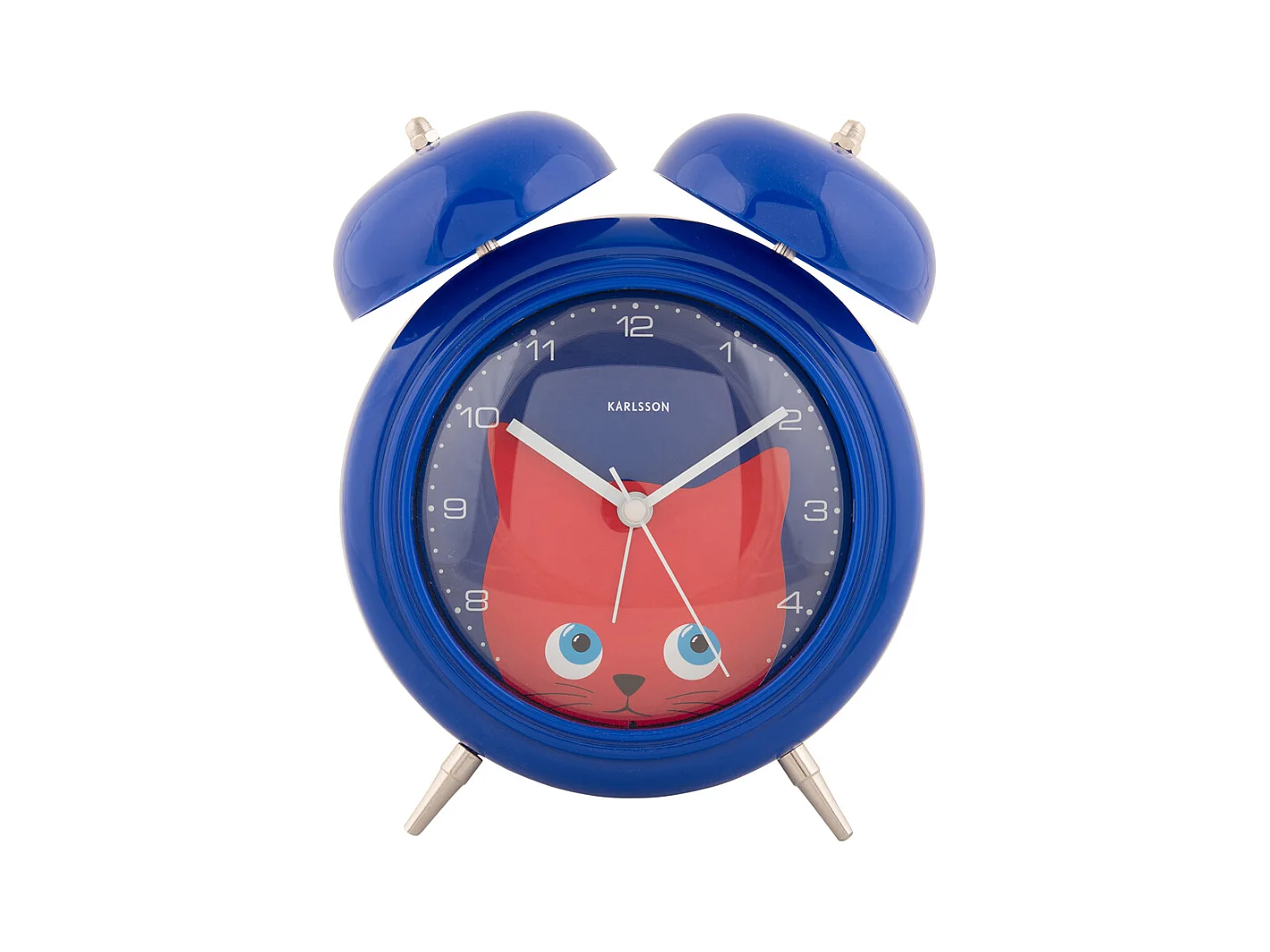 Wekker Peekaboo Cat - Donkerblauw