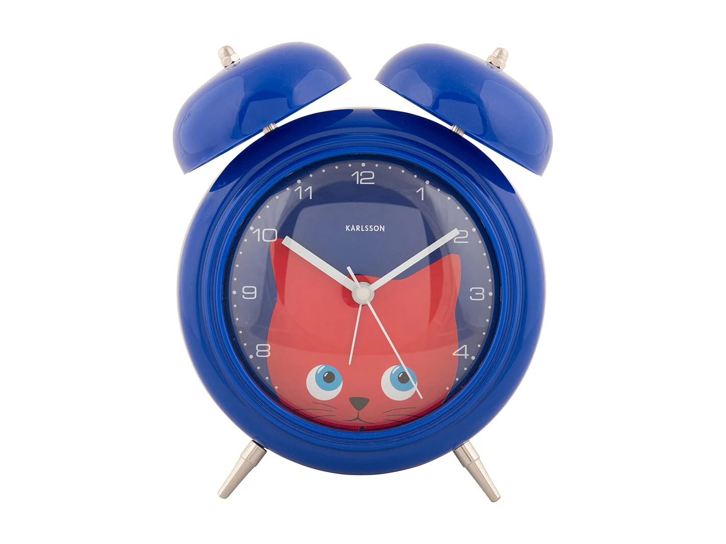 Wekker Peekaboo Cat - Donkerblauw