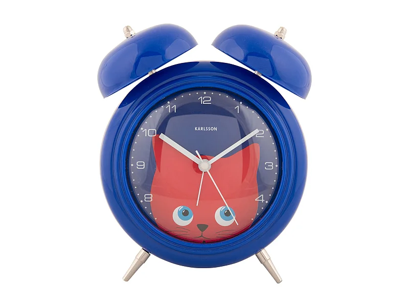 Réveil Peekaboo Cat - Bleu foncé