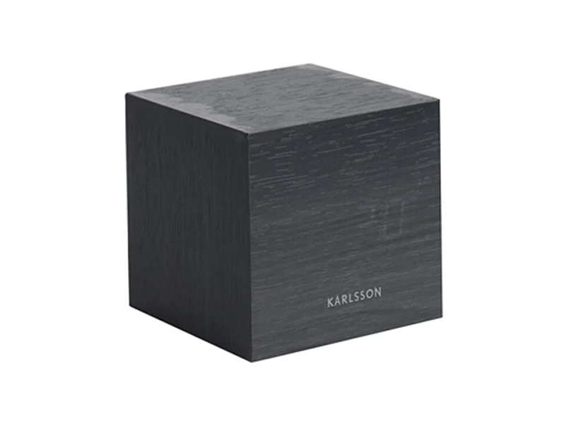 Wekker Mini Cube - Zwart