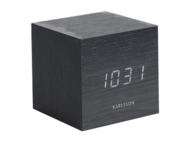 Réveil Mini Cube en bois - Karlsson