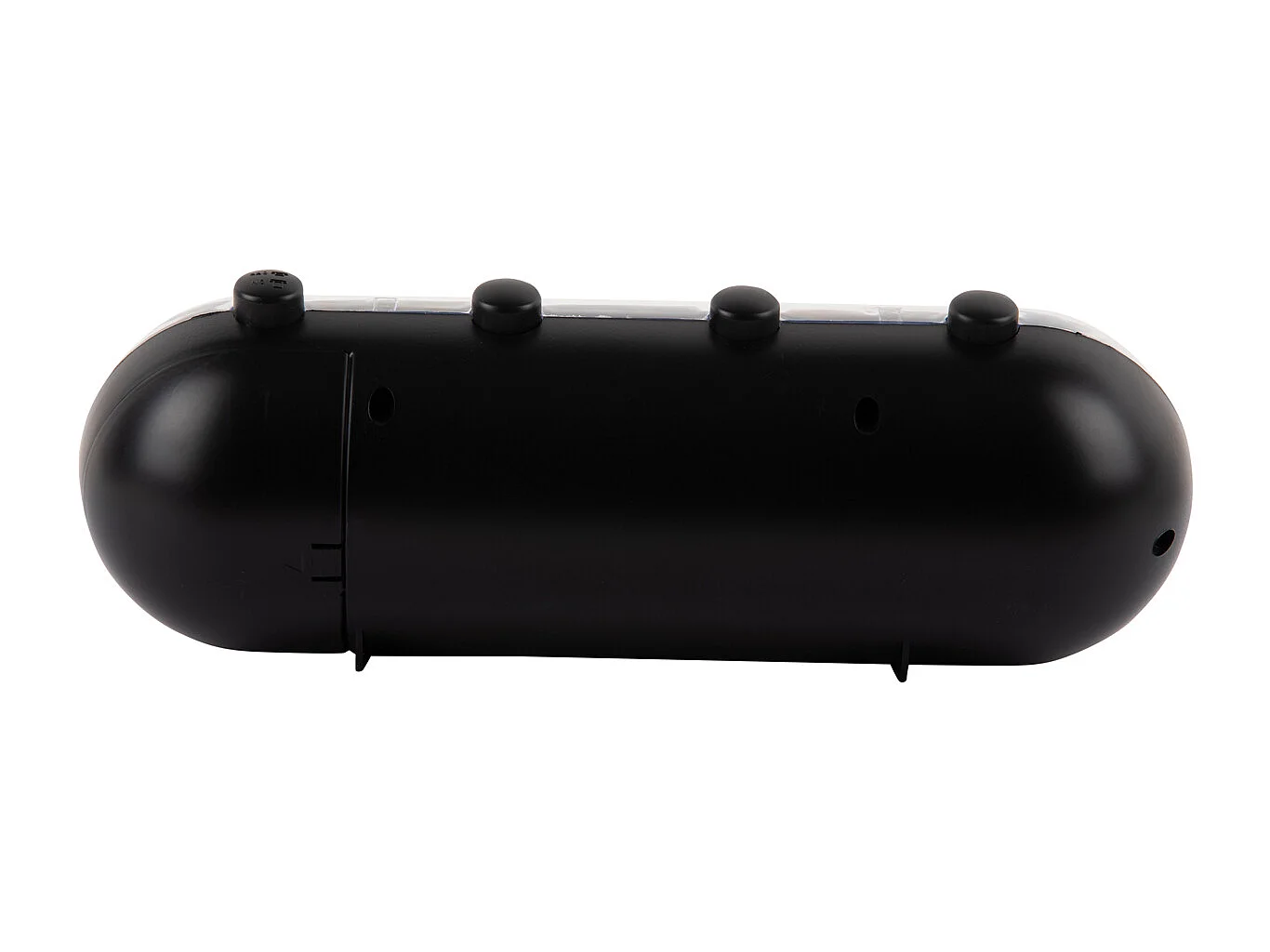 Réveil rétro tube calendrier à bascule - Noir