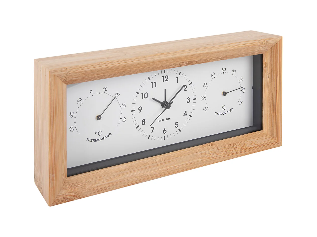 Despertador rectangular elegante - Blanco