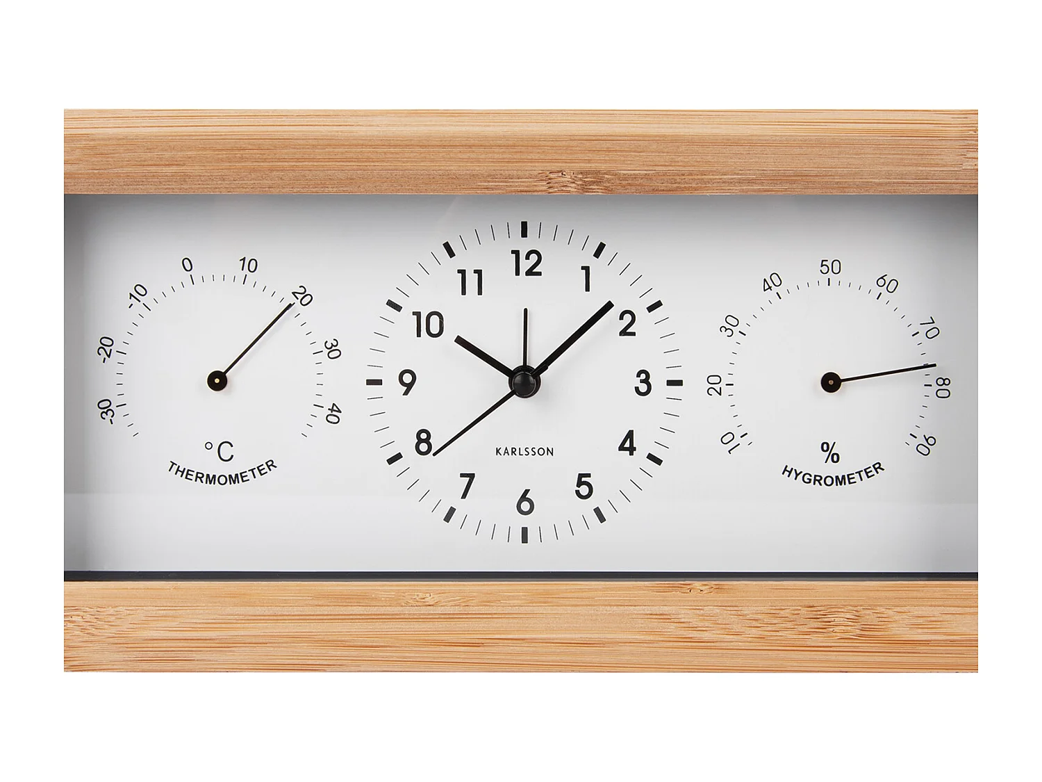 Despertador rectangular elegante - Blanco