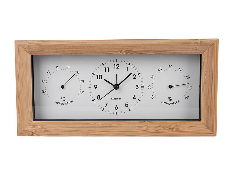 Wekker Neat Rectangle - Wit