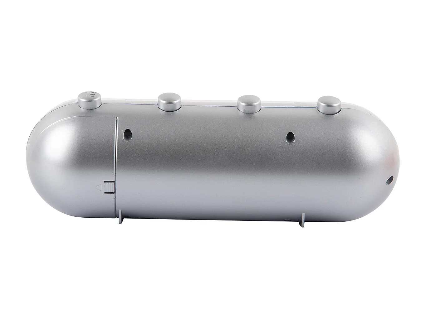 Réveil rétro tube calendrier à bascule - Argent