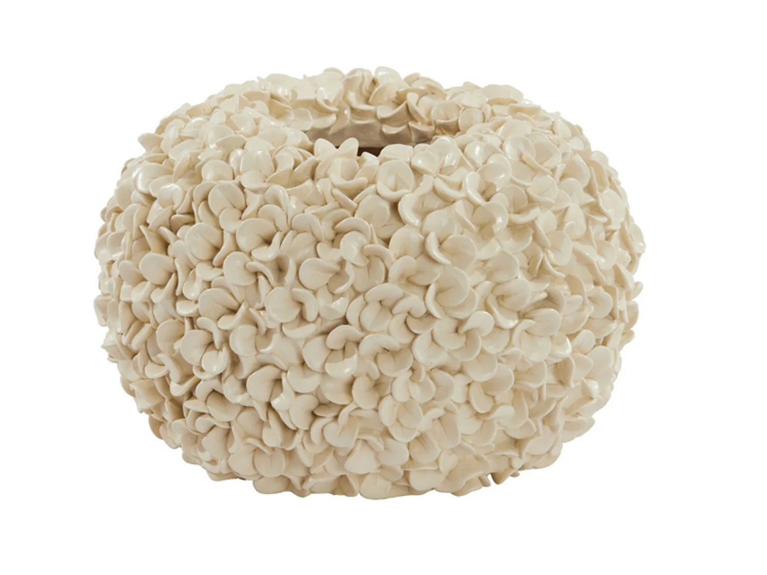 Vase PHYLIA - Ø38x23cm - Blanc