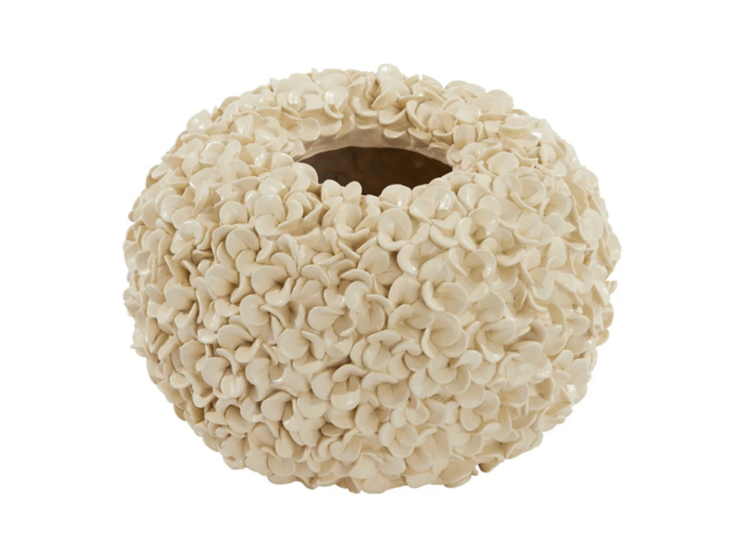 Vase PHYLIA - Ø38x23cm - Blanc