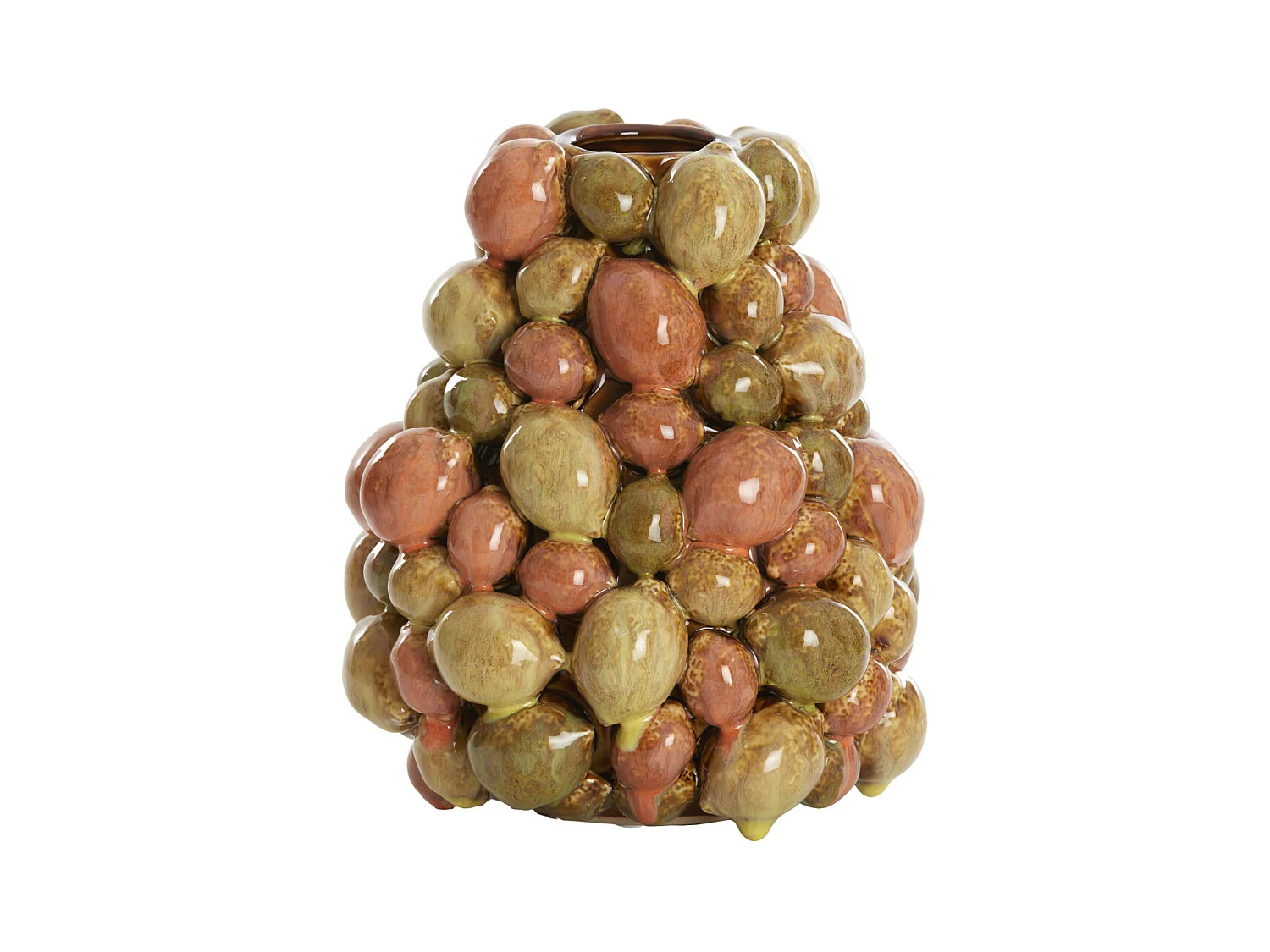 Vase CITRUS - Ø18x21cm - Marron