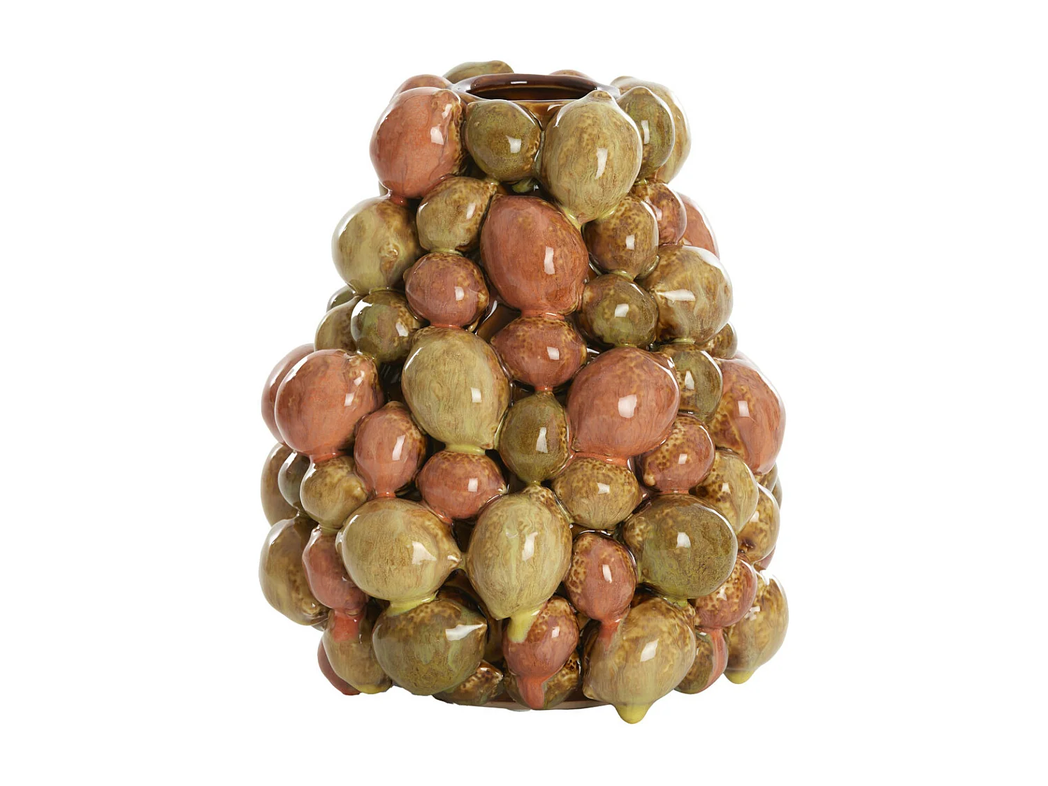 Vase CITRUS - Ø18x21cm - Marron