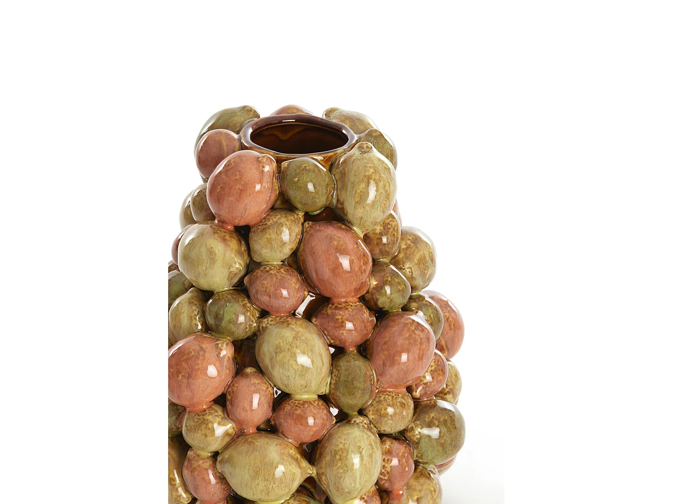 Vase CITRUS - Ø18x21cm - Marron