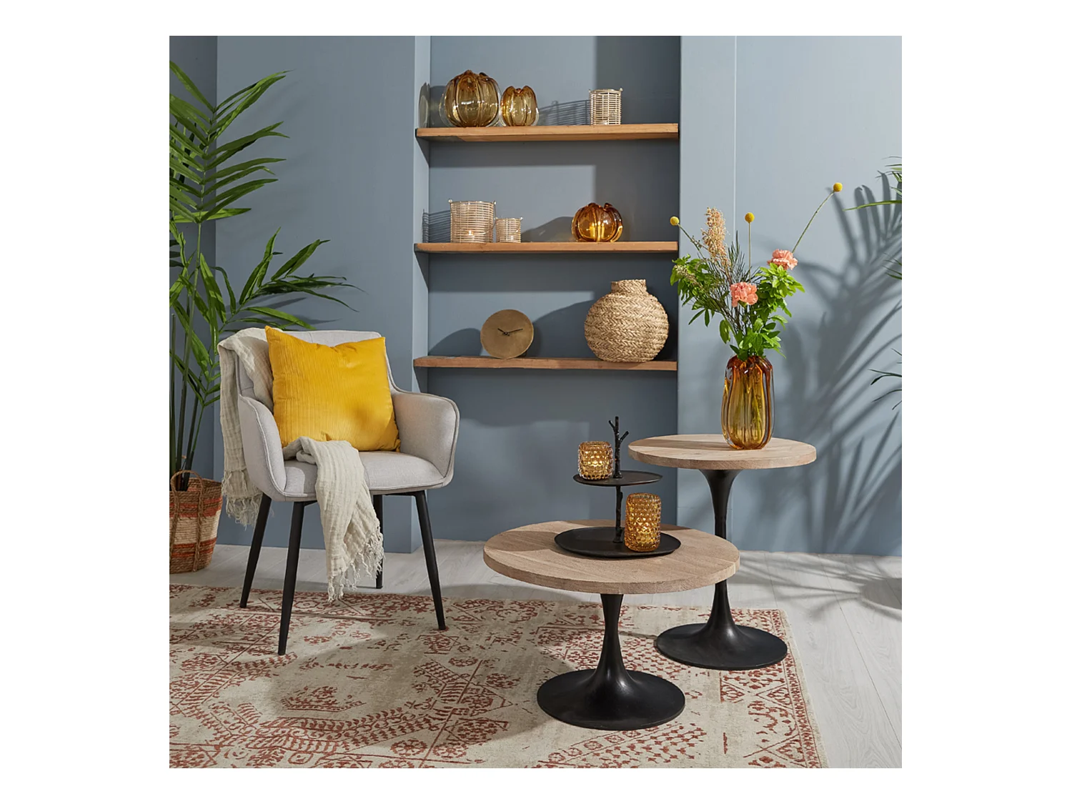 Jarrón MURELA - Ø24,5x22cm - Naranja