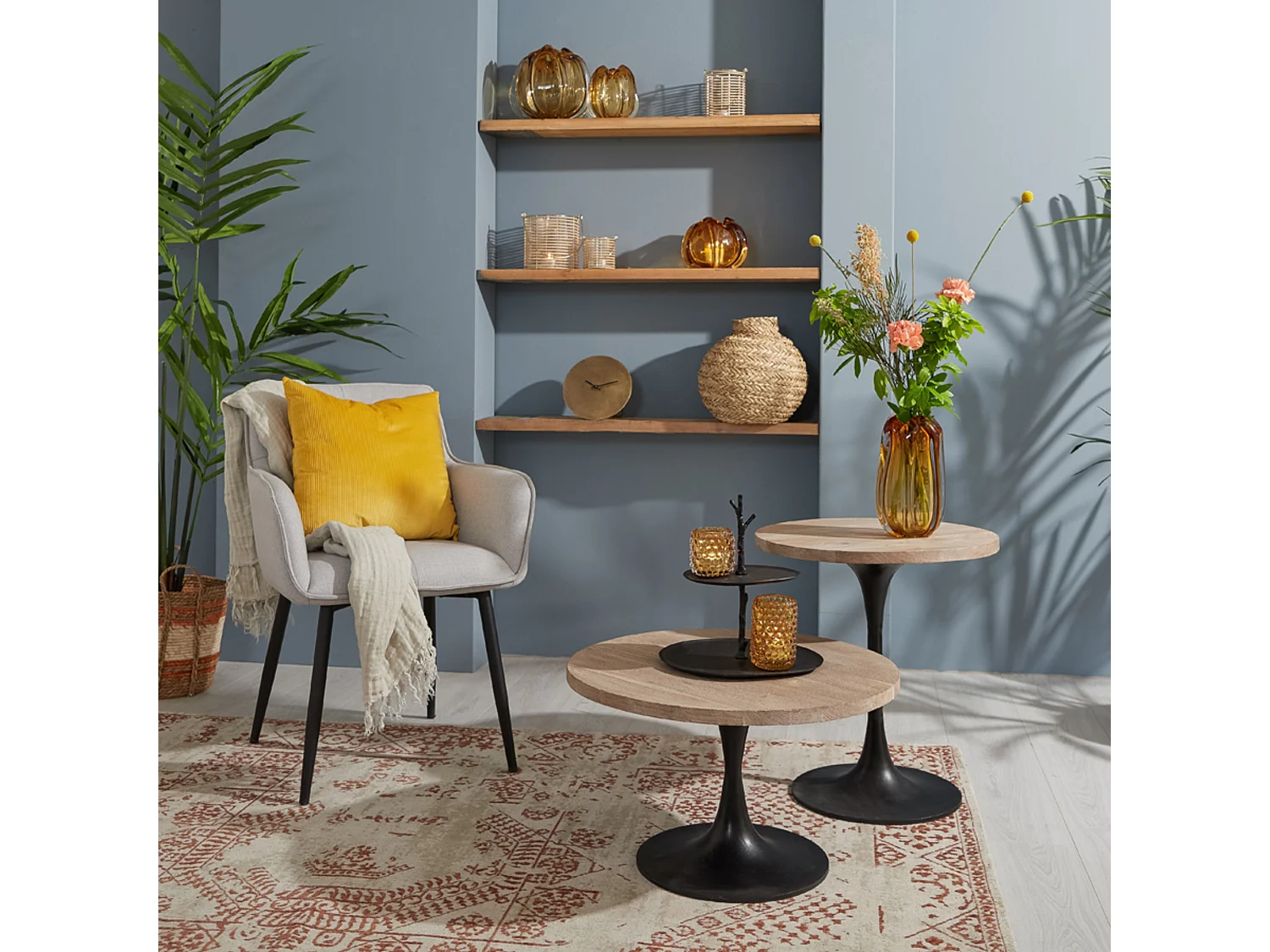 Vase MURELA - Ø24,5x22cm - Orange