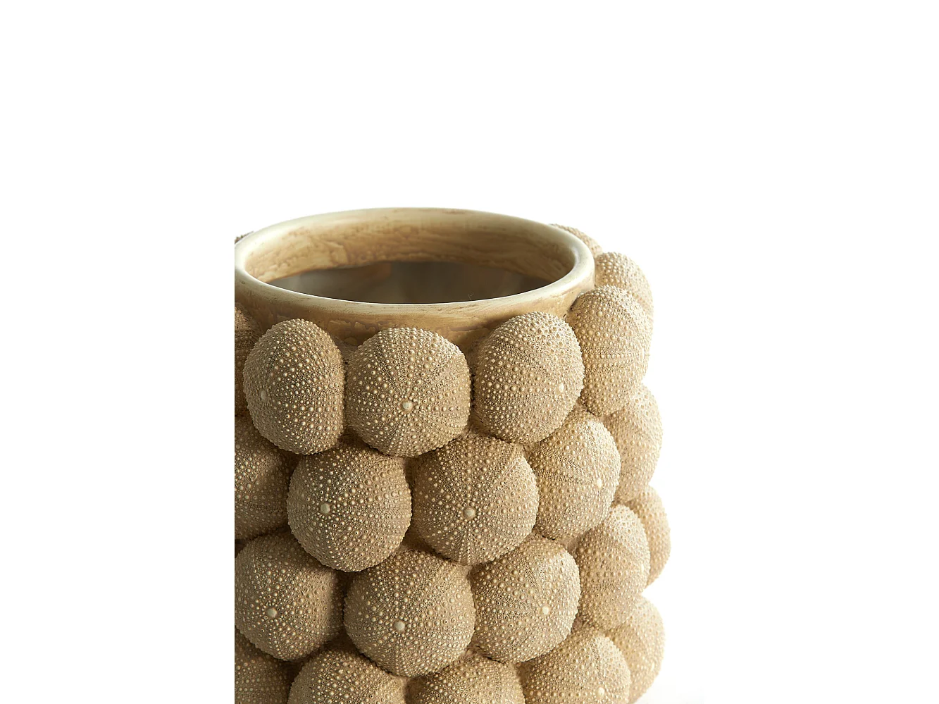 Vase OURSIN - Ø20,5x18cm - Marron