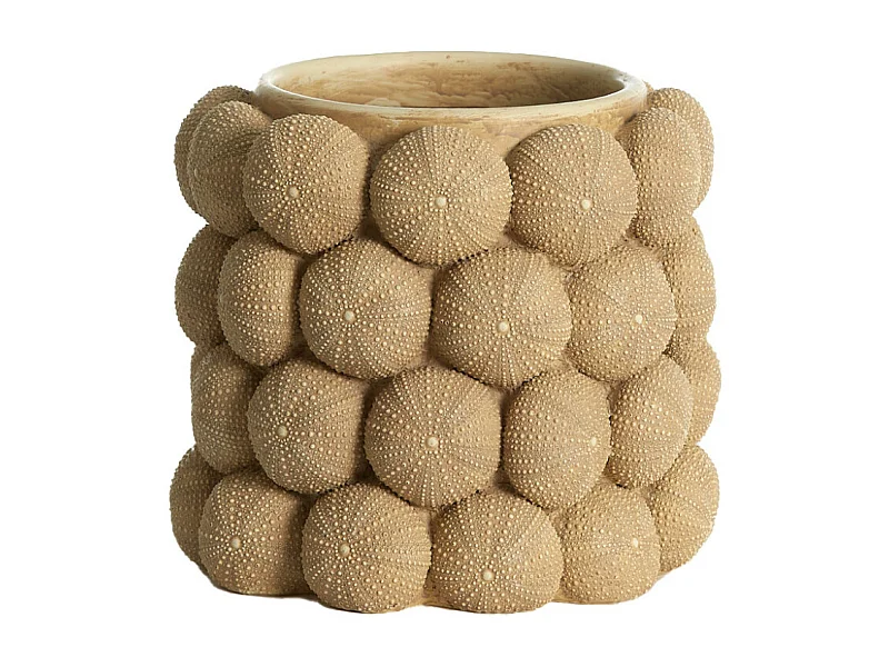 Vase OURSIN - Ø20,5x18cm - Marron