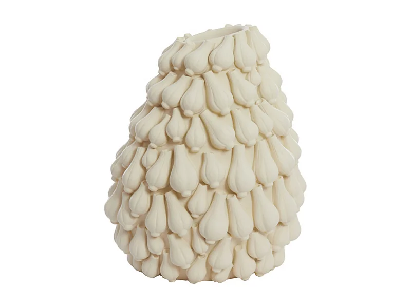 Vase KNOBLAUCH - 42x39x47cm - Weiß