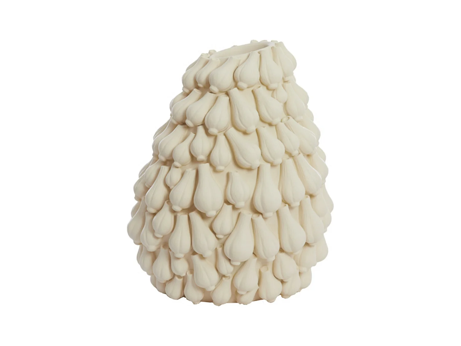 Vase KNOBLAUCH - 42x39x47cm - Weiß