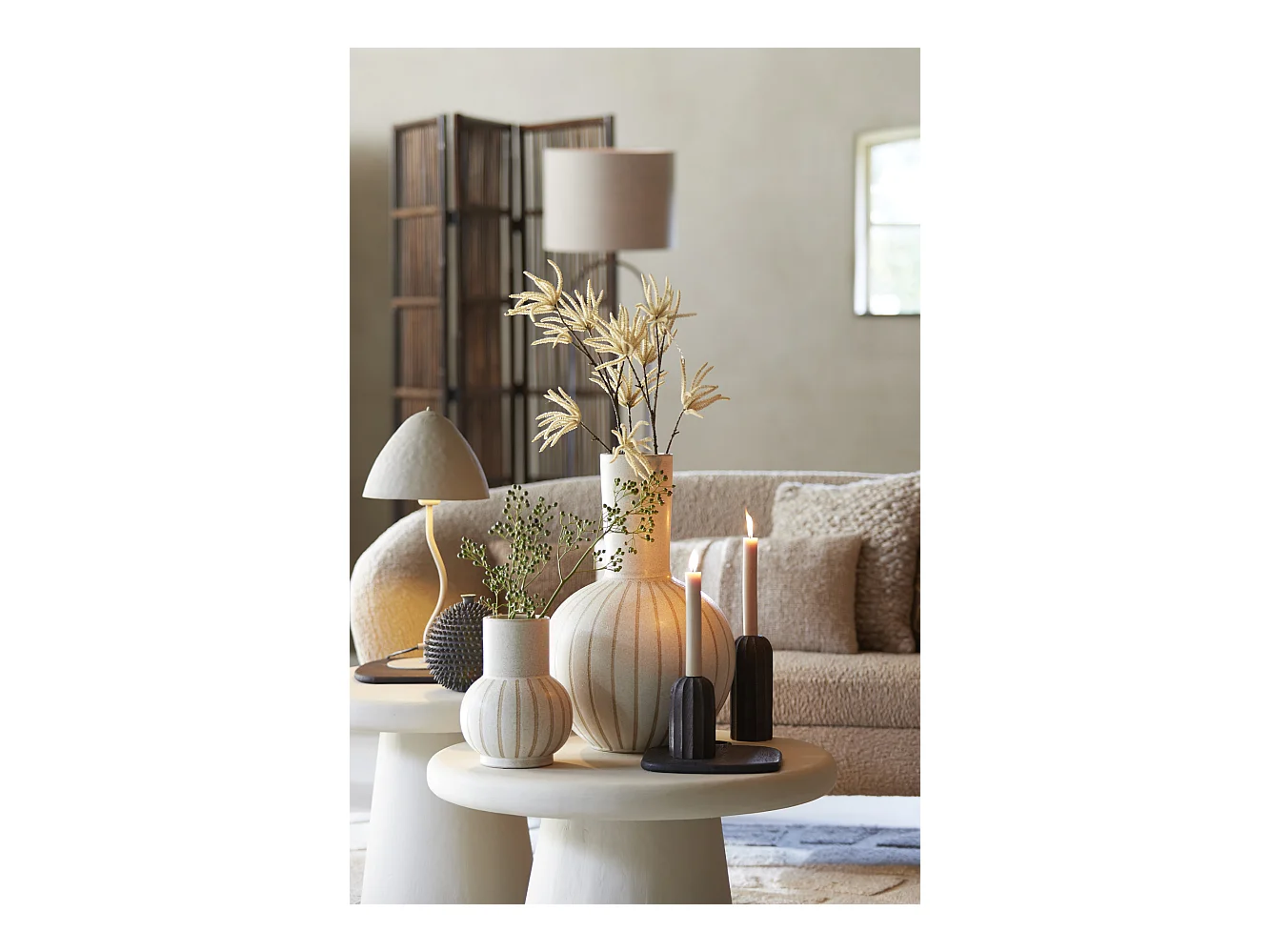 Vase ULLOA - Ø34x52cm - Marron