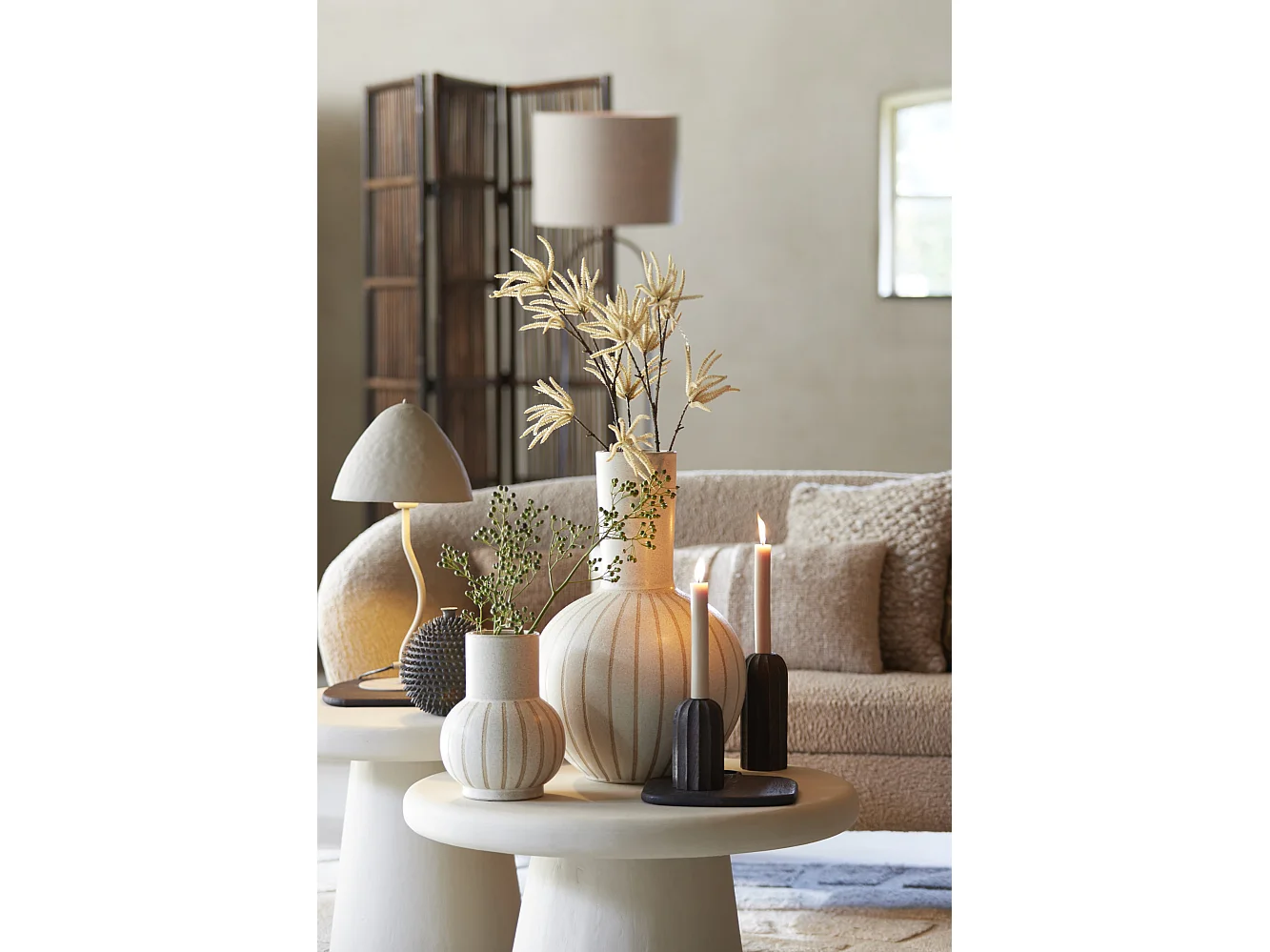 Vase ULLOA - Ø34x52cm - Marron