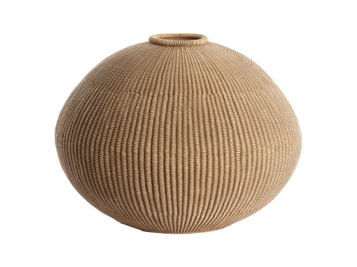 Jarrón VALERIE - Ø35x26,5cm - Marrón