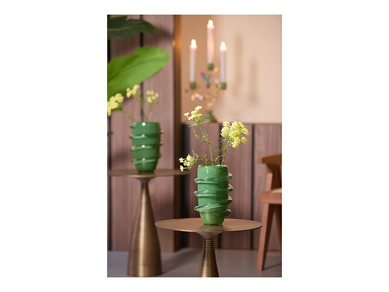 Vase ODATE - Ø16,5x25cm - Vert