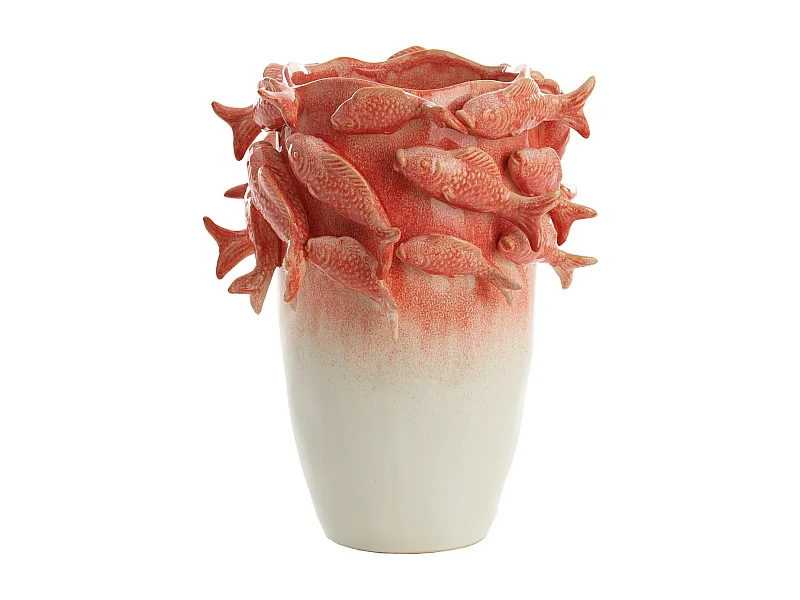 Vase FISCH - 29x28x36,5cm - Rot