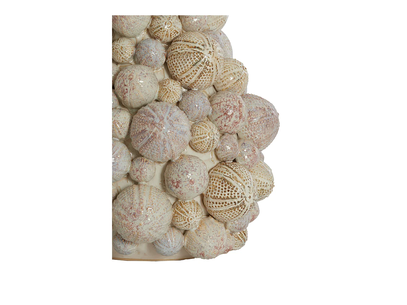 Vase OURSIN - Ø29,5x32cm - Blanc