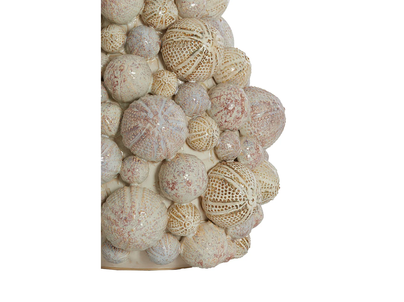 Vase OURSIN - Ø29,5x32cm - Blanc