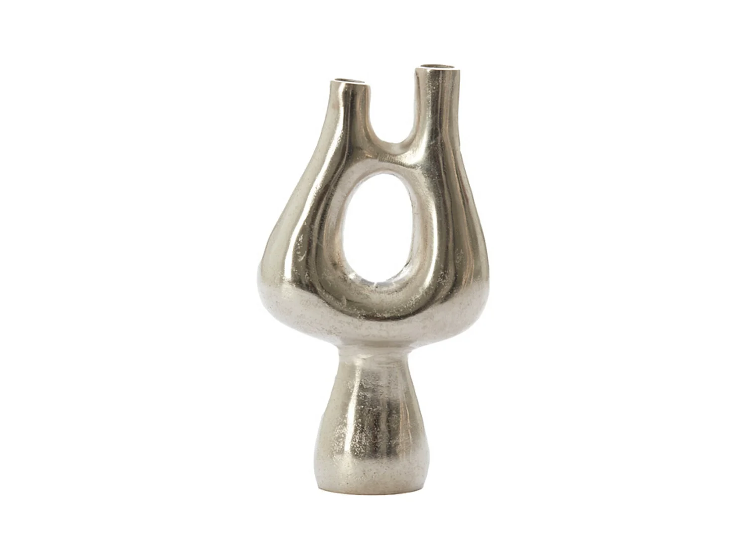 Vase KOTANI - 17x6x31,5cm - Argent