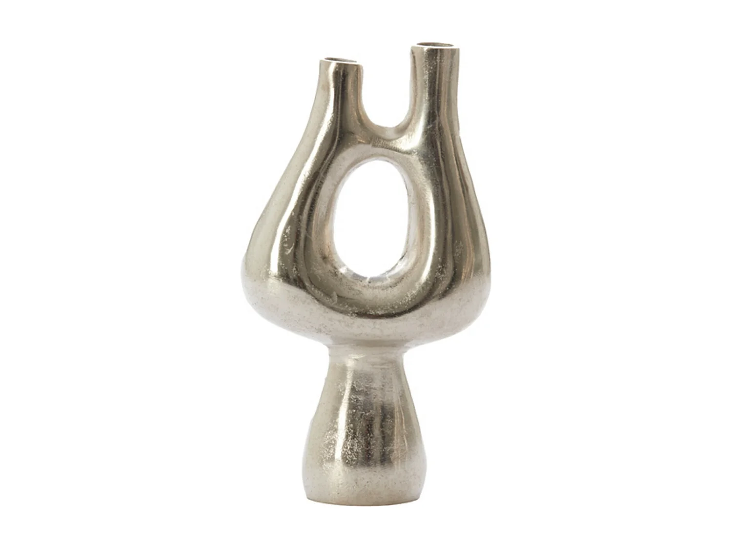 Vase KOTANI - 17x6x31,5cm - Argent