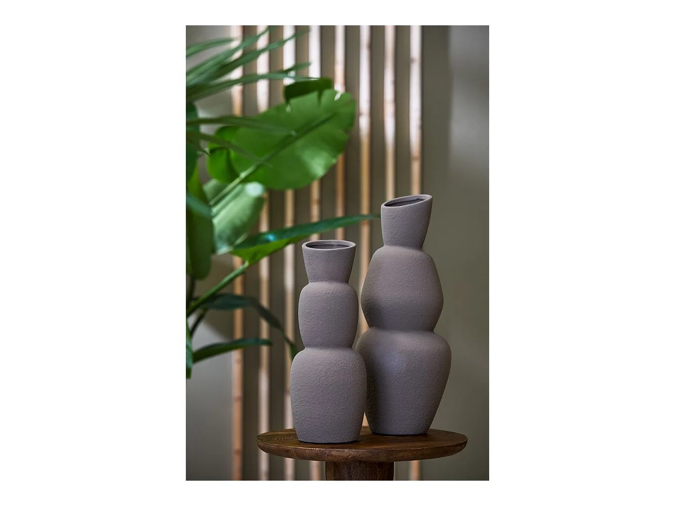 Vase ARAM - Ø19x46,5cm - Marron