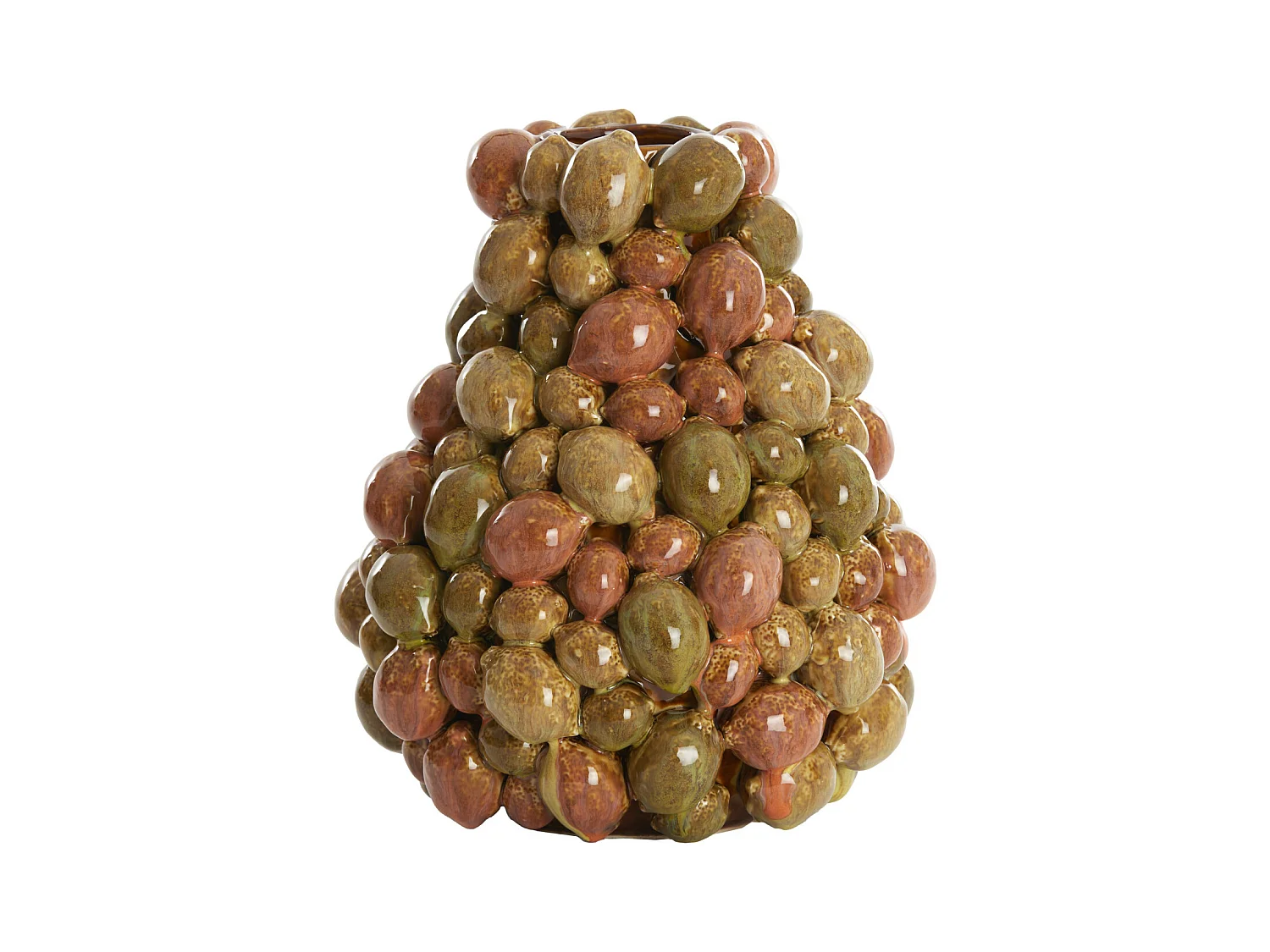 Vase CITRUS - Ø23x27cm - Marron