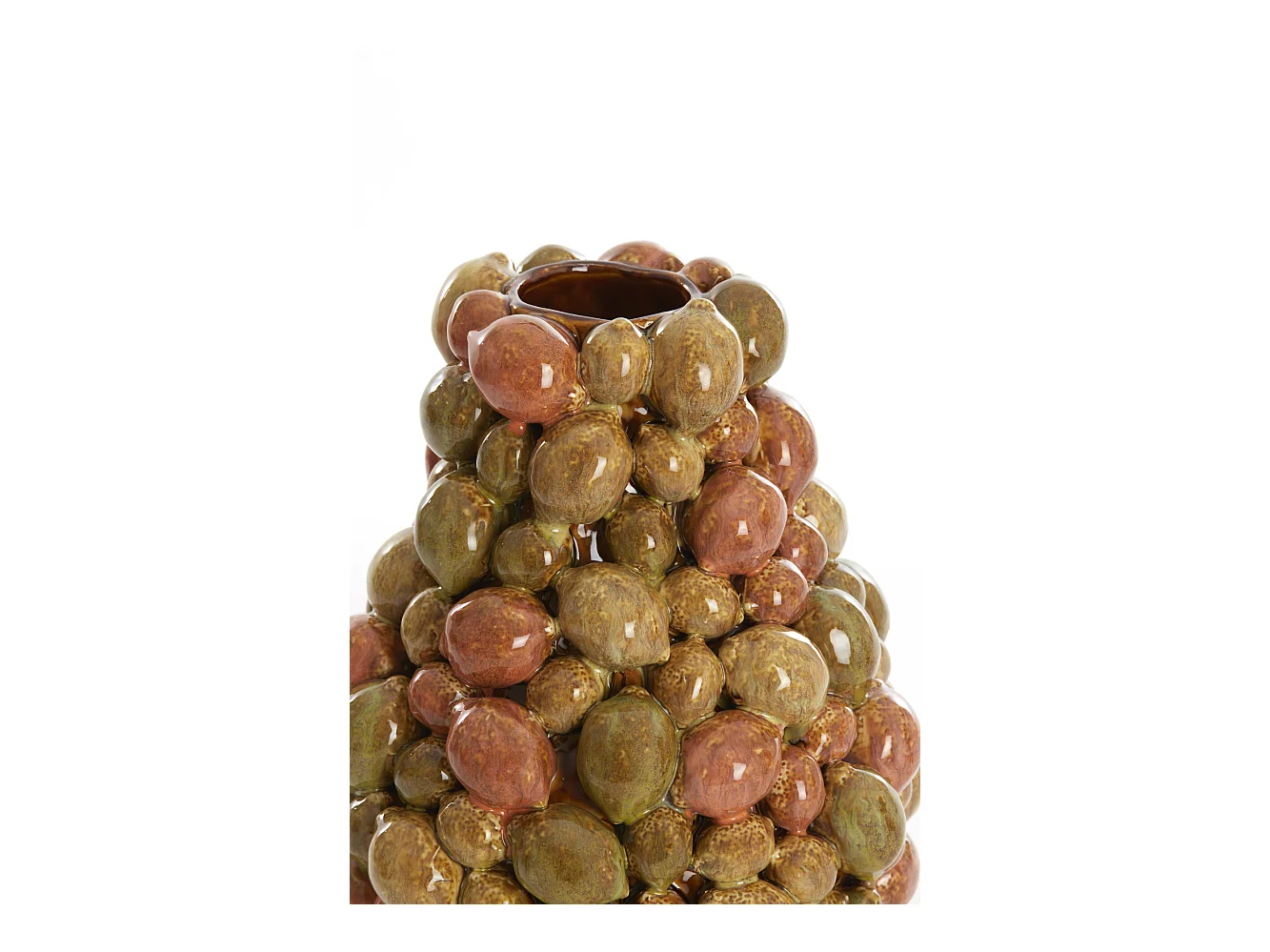 Vase CITRUS - Ø23x27cm - Marron