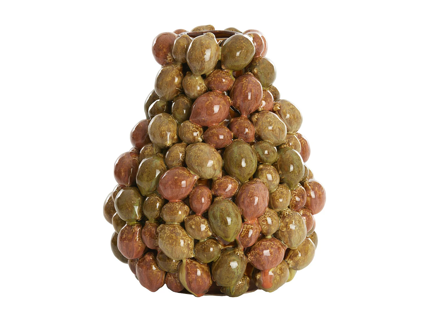 Vase CITRUS - Ø23x27cm - Marron