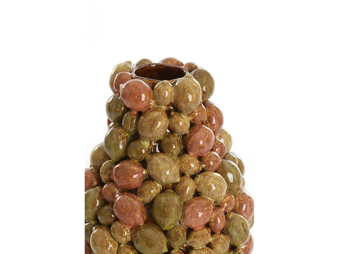 Vase CITRUS - Ø23x27cm - Marron