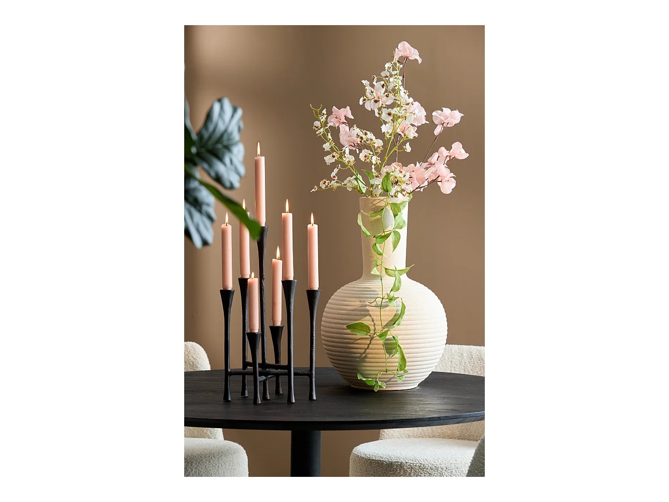 Vase ULLOA - Ø34x52cm - Blanc