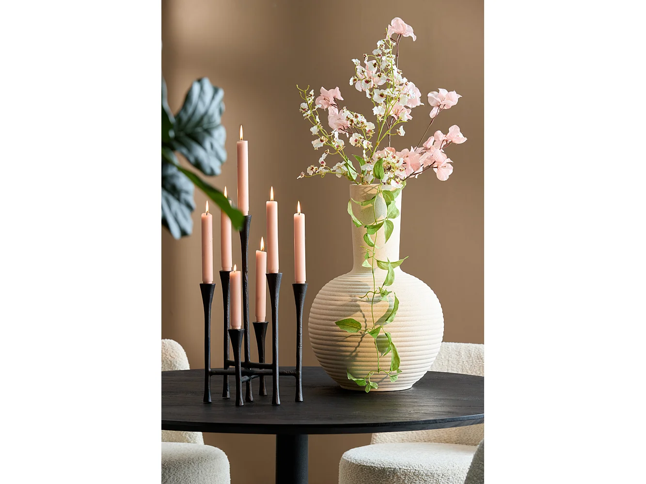 Vase ULLOA - Ø34x52cm - Blanc