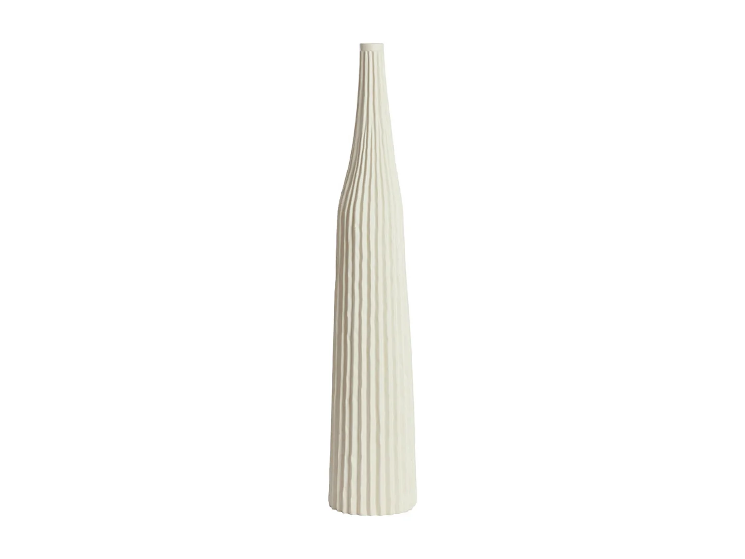 Vase NAMPALA - Ø11,5x60cm - Blanc