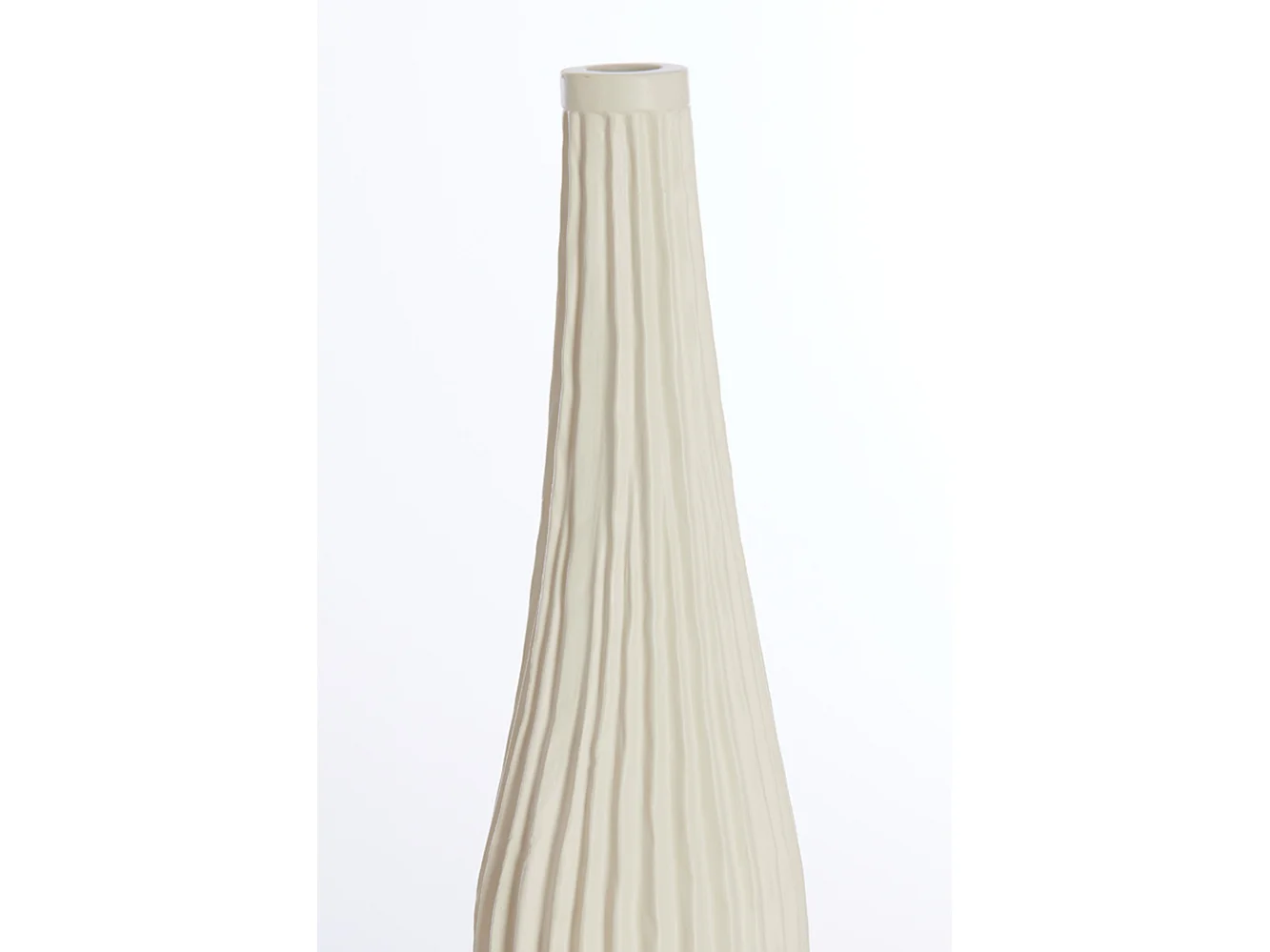 Vase NAMPALA - Ø11,5x60cm - Blanc