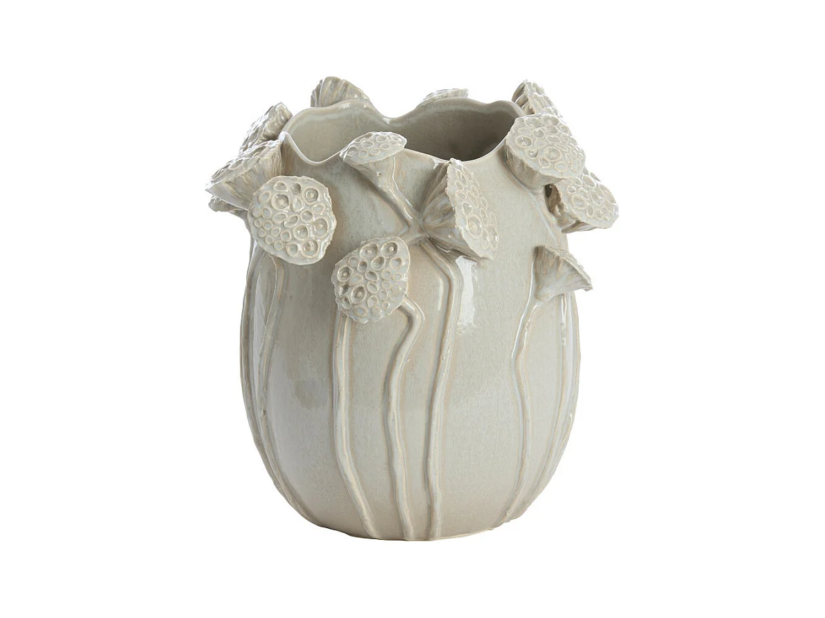 Vase LAVCI - 26,5x25,5x26,5cm - Gris